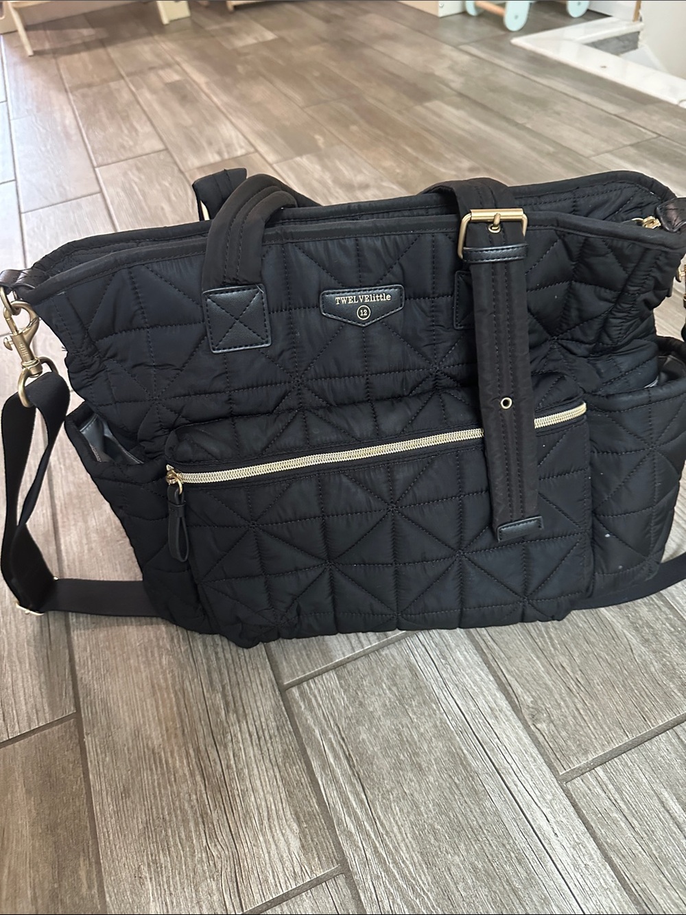 Quilted Black Shoulder Bag